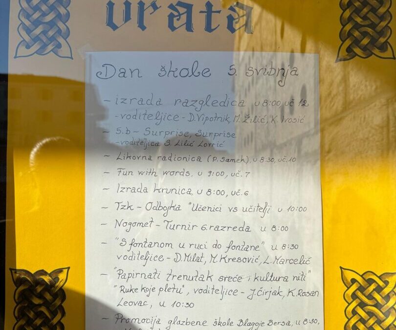 Uspješno obilježen Dan škole – 5. svibnja