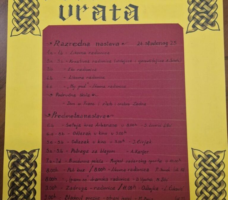 Projektni dan povodom Dana Grada Zadra