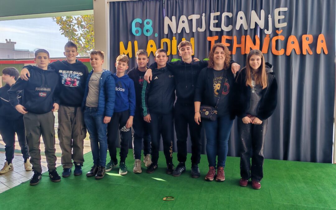 Učenici naše škole na 68. županijskom natjecanju mladih tehničara